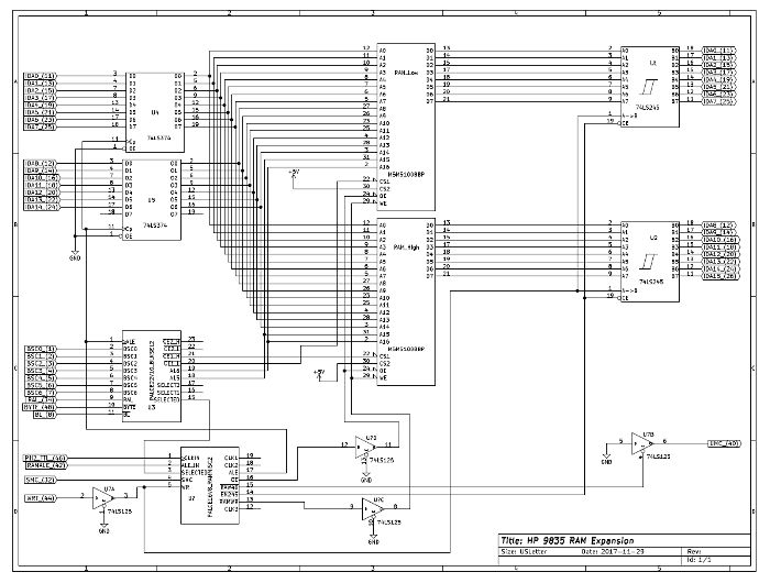 9835 RAM expansion card schematics