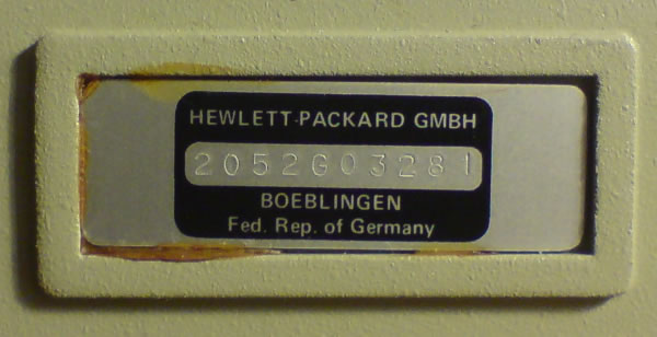 Serial Number