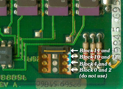 A26 Block Address Jumper